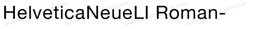 HelveticaNeueLI Roman字体转换